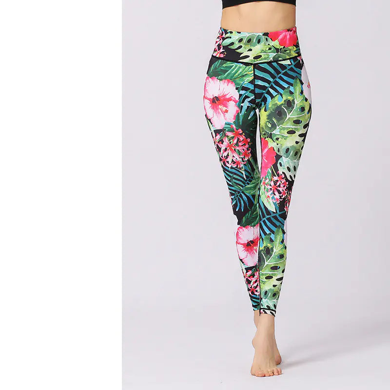 European American Yoga Pants for Women - Printed Tights