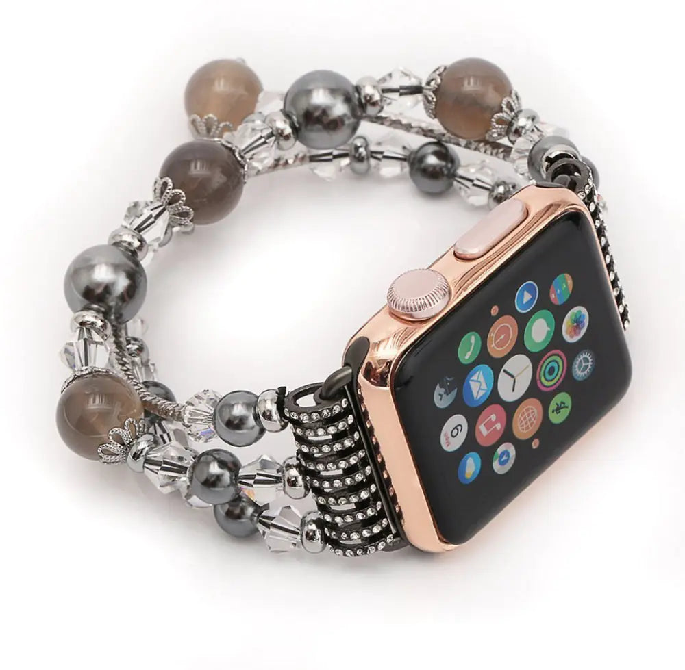 Agate Crystal Sports Watch Band Jewelry