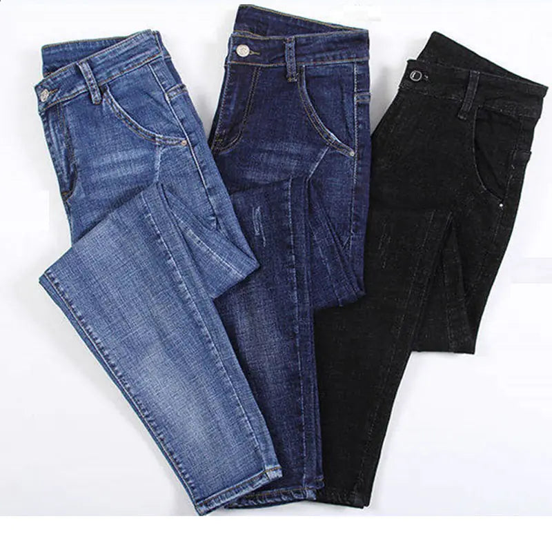 High Waist Denim Harem Pants for Women - P295