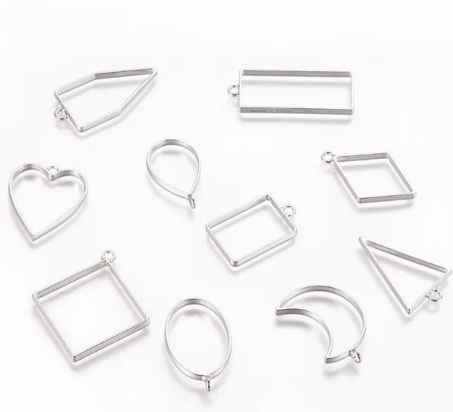 Geometric Hollow Alloy Pendant Jewelry Accessories