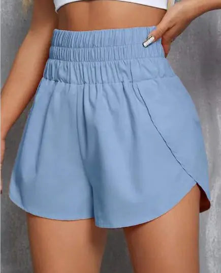 High-Waisted Elastic Shorts for Women (One Piece)