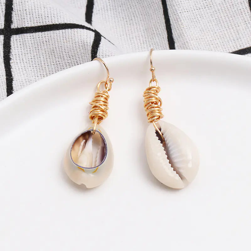 Bohemian Shell Conch Earrings - Vintage Jewelry