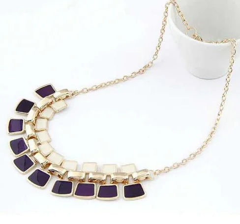 Square Short Necklace - Trendy Fashion Jewelry