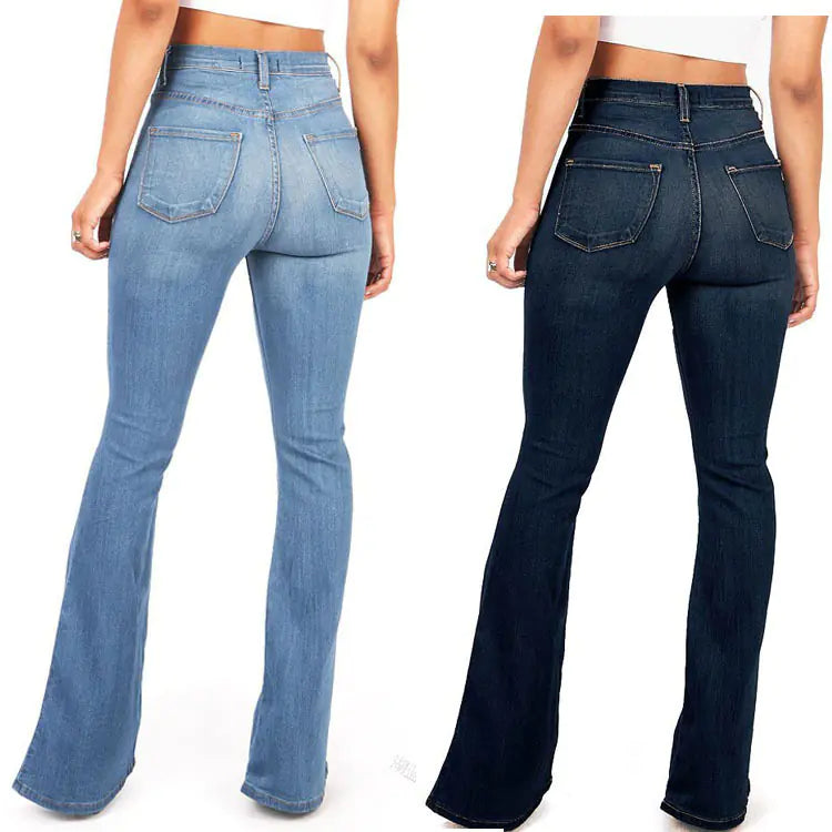 Denim Flared Pants, Bell Bottom Jeans
