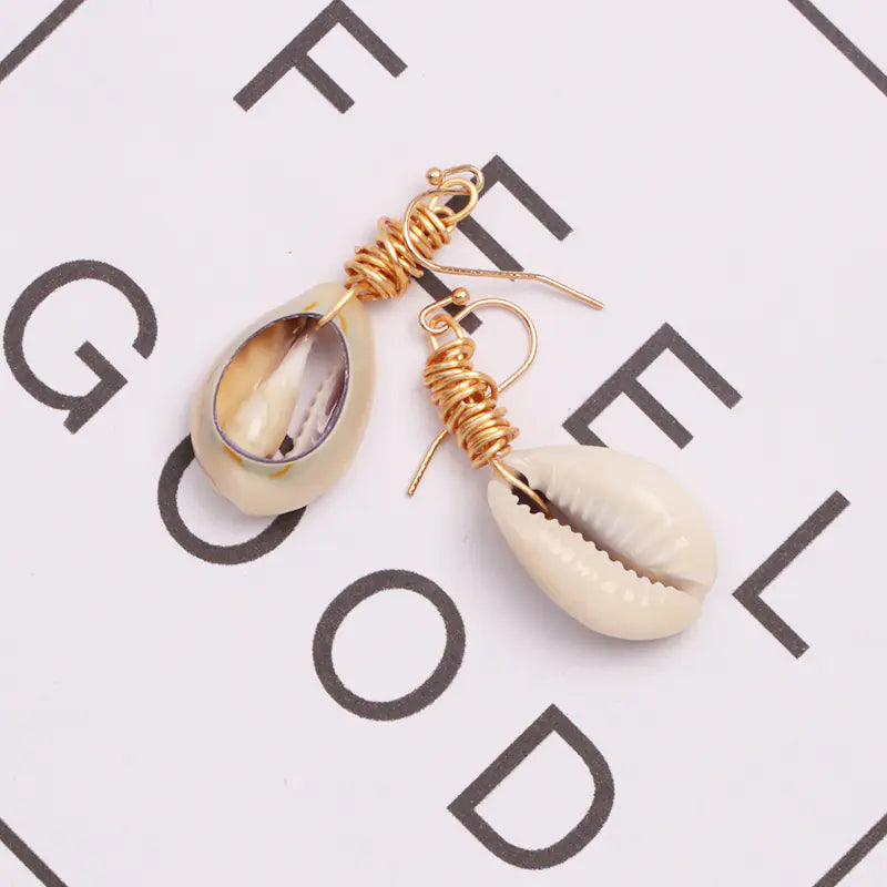 Bohemian Shell Conch Earrings - Vintage Jewelry