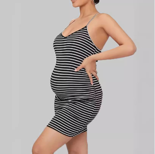 Striped Women's Dress - Casual and Maternity Styles