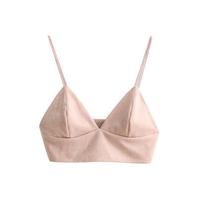 Cross-Border Women's Deep V Crop Top Tank Top