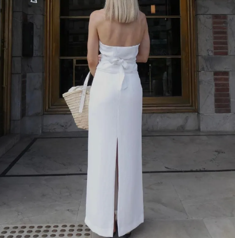 Women's V-Neck Halter Two-Piece Set
