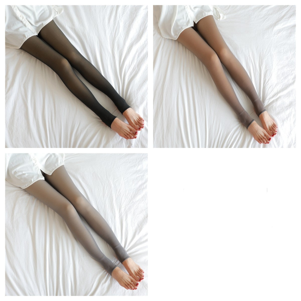 Translucent Fleece Lined Leggings.Tights Fall And Winter Warm Fleece Pantyhose, Women Thermal Winter Tights