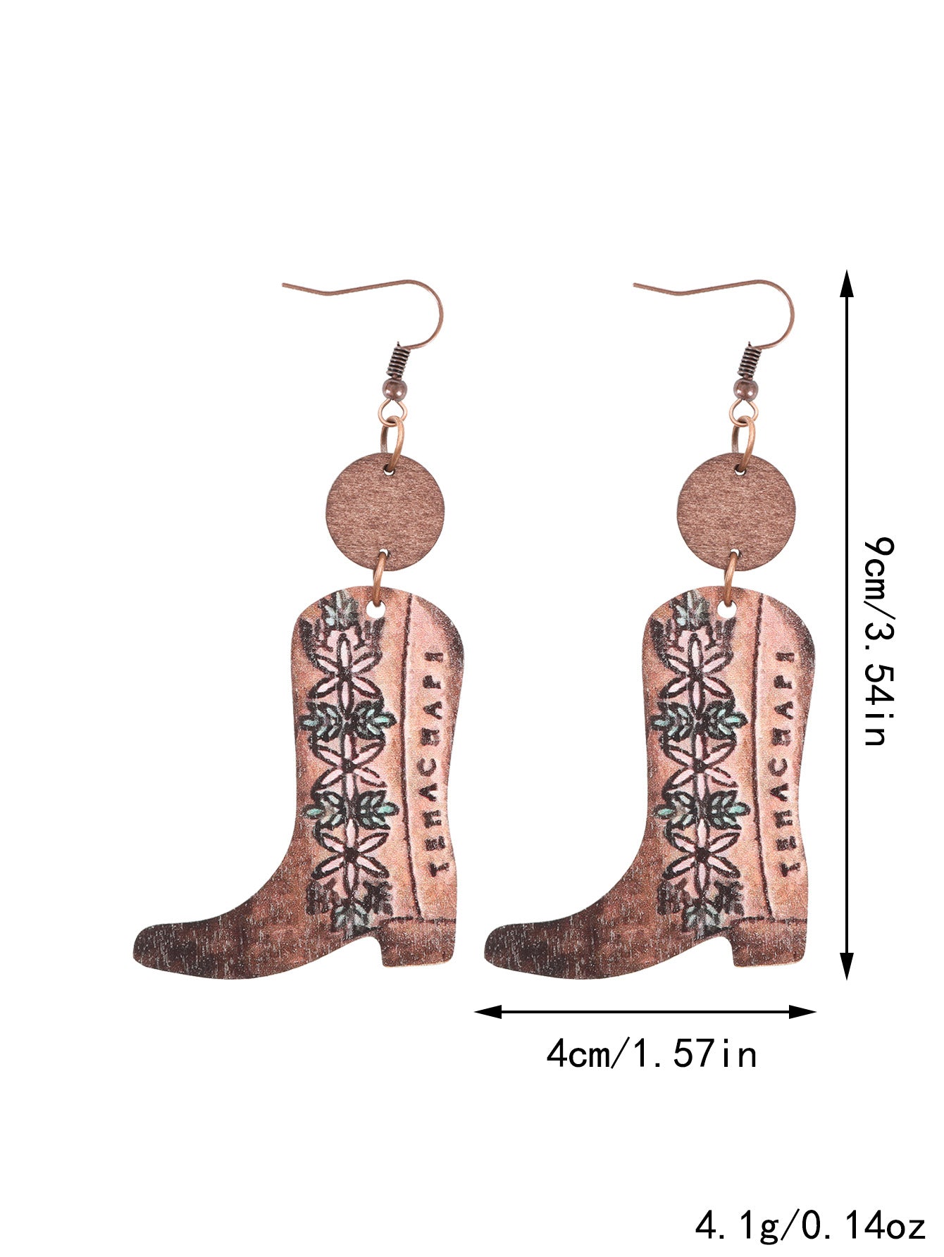 Western Floral Earrings - Vintage Style for Women