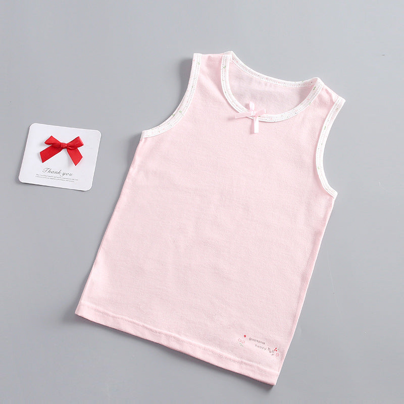 Girl's Cotton Cami Top - Solid/Floral Patterns