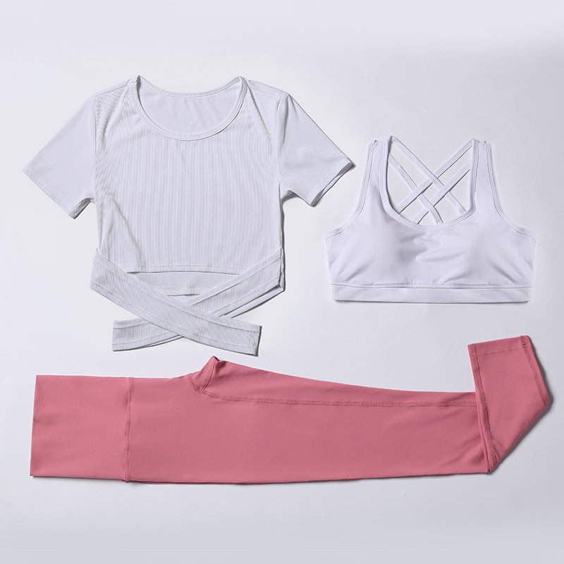 3-Piece Women's Yoga Set with Quick-Dry Tank and Pants