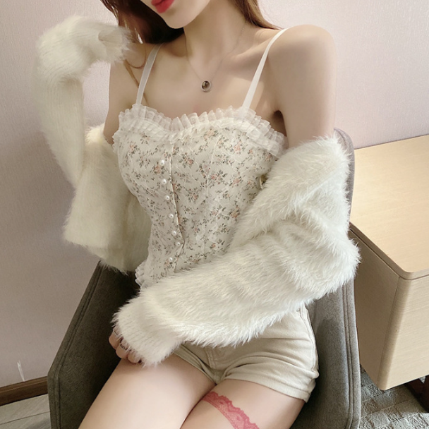 Floral Beaded Tube Top for Women - Versatile Wear