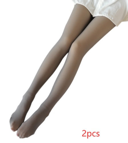Translucent Fleece Lined Leggings.Tights Fall And Winter Warm Fleece Pantyhose, Women Thermal Winter Tights