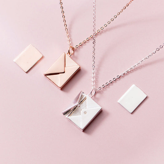 Envelop Love Letter Pendant Necklace