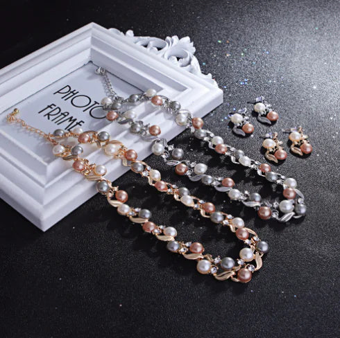 All-Match Necklace and Earrings Jewelry Set for Women