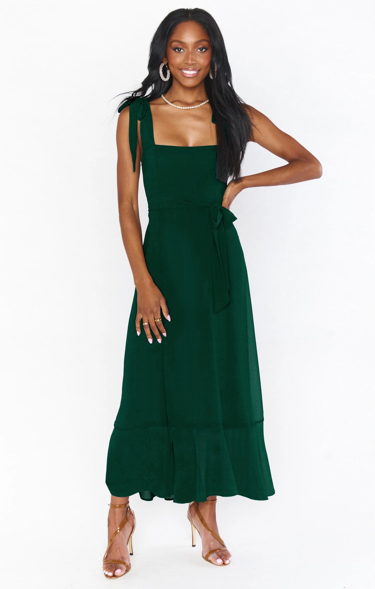 Temperament Suspender Split Dress. Lace-up Design Fashion Summer Ruffled Beach Dresses For Women