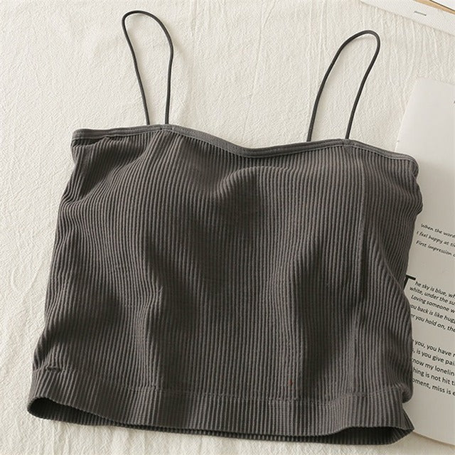Women's Slim Knit Casual Solid Color Tank Top