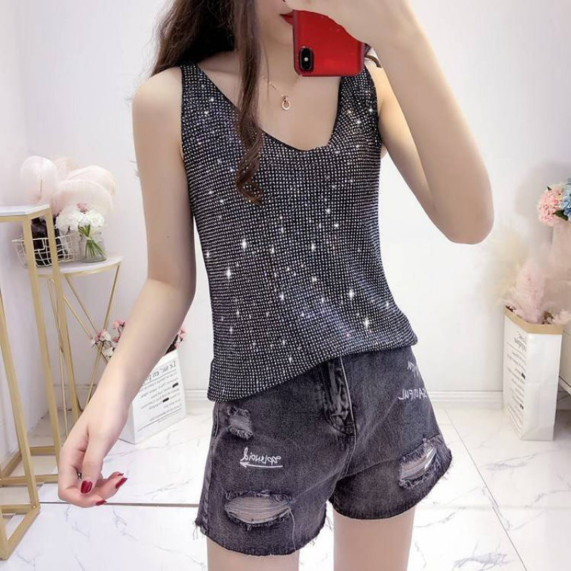 Summer Women's Loose Fit Knitted Tank Top