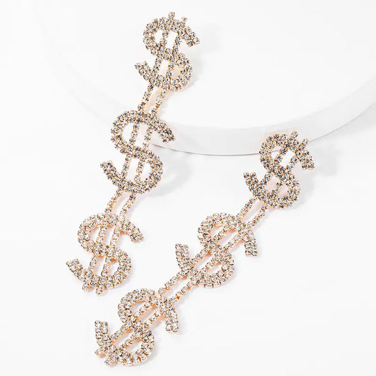 Stylish Multi-Layer Vintage Dollar Earrings for Women