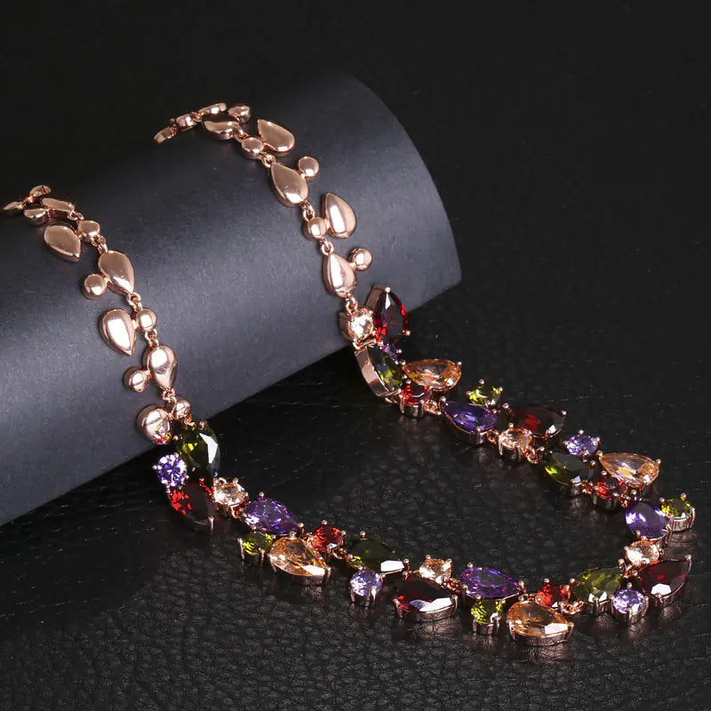 Indian Necklace and Earrings Set, Mona Lisa Collection