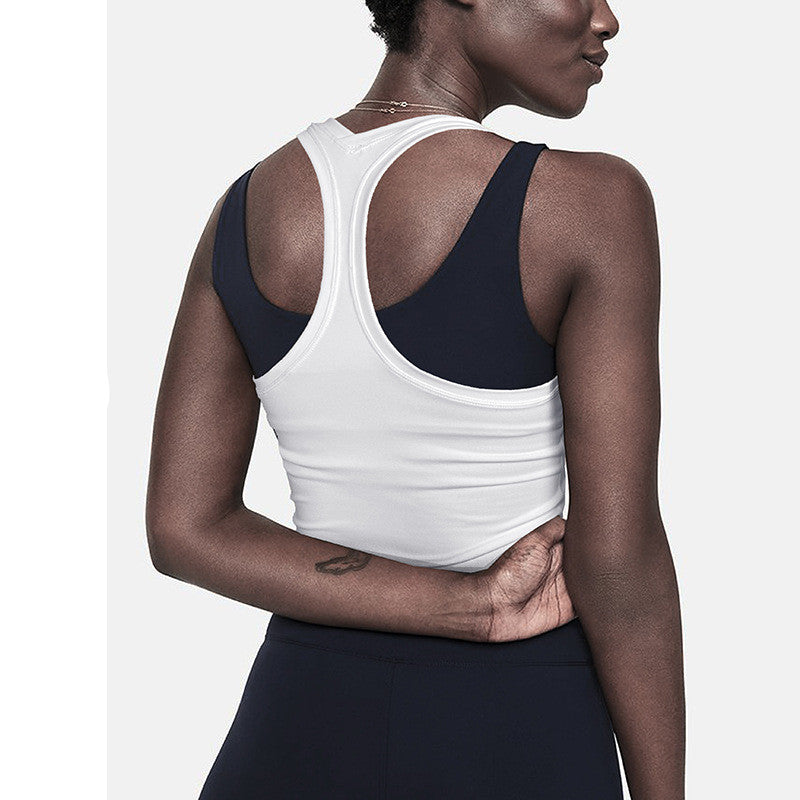 Women's High-Waisted Sleeveless Sports Tank Top