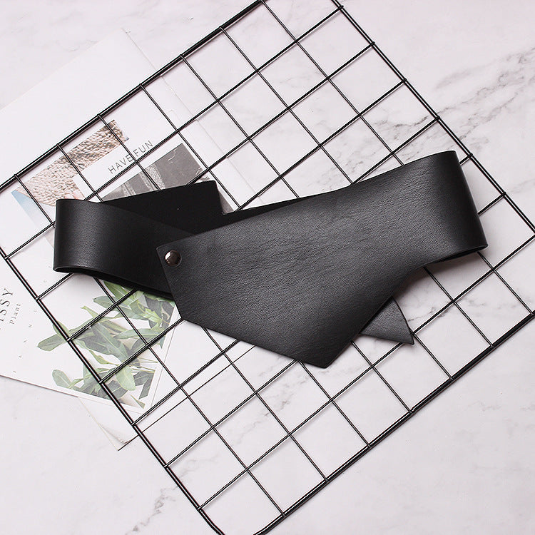 Black Wide Waist Belt for Women's Sweater Dress and Coat