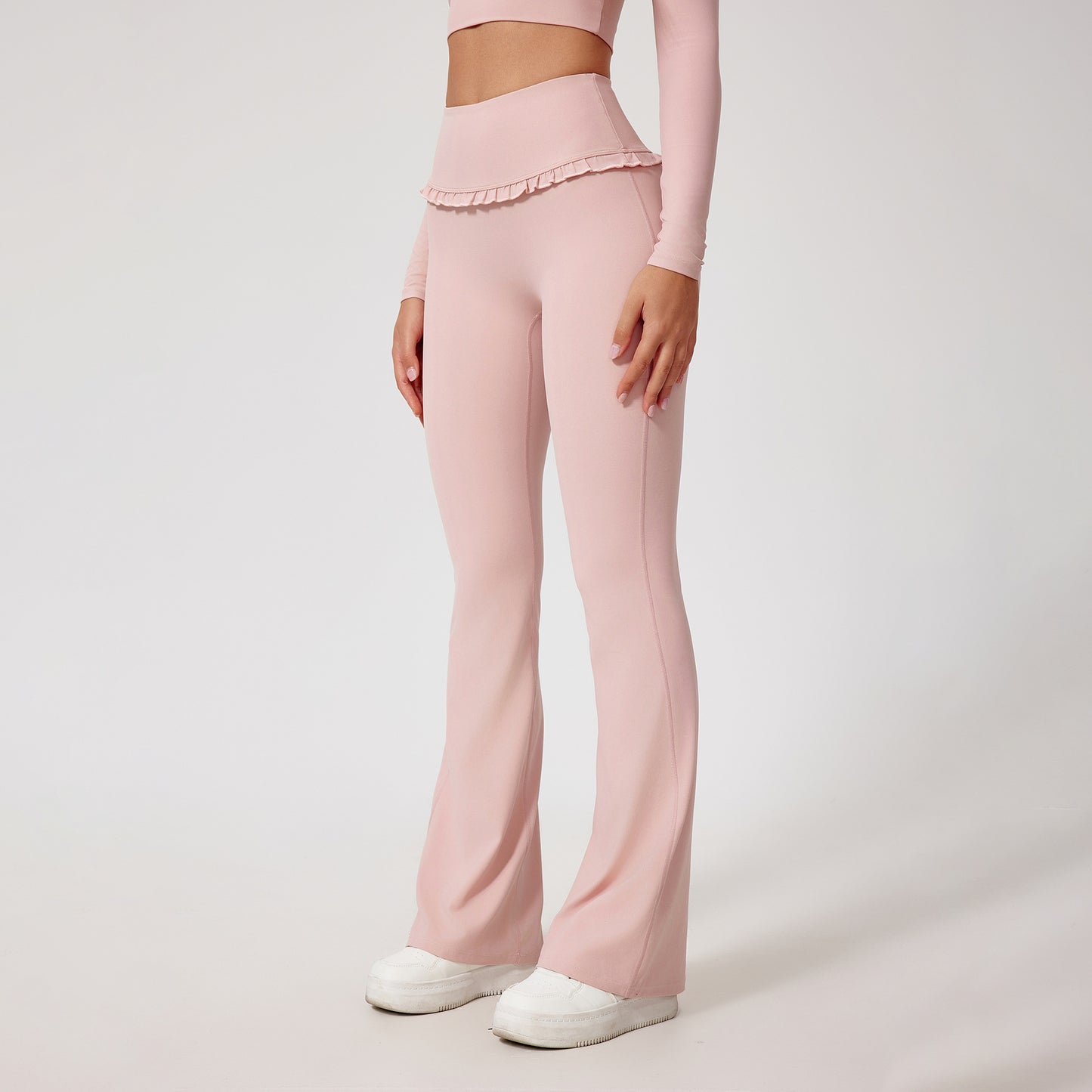 High Waist Yoga Pants. Hip Lift Lace Nude Feel leggings, Running Fitness