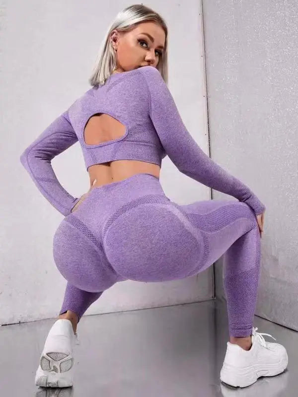 New Seamless Yoga and Running 2-Piece Set
