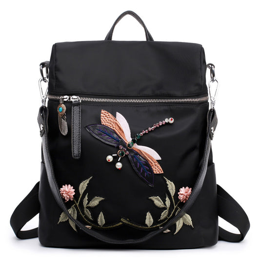 Embroidered Women's Backpack