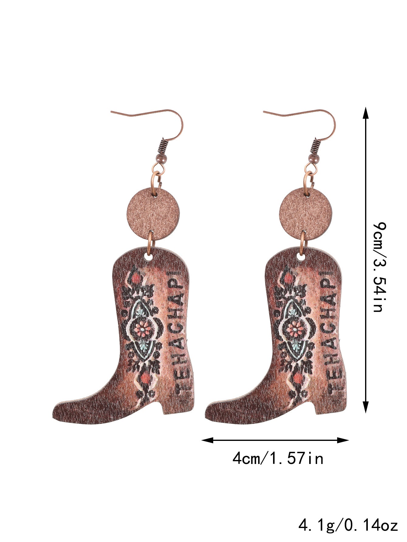 Western Floral Earrings - Vintage Style for Women