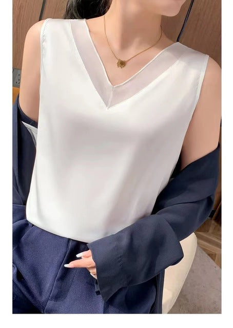 Elegant Women's Silk Satin Sling for Office Wear