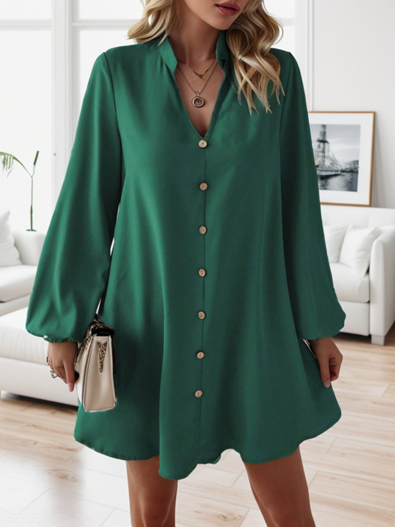 New European And American Long Sleeved Dresses