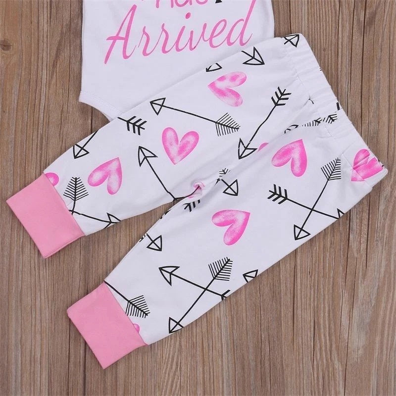 4PCS Newborn Kids Baby Girl Romper Bodysuit set