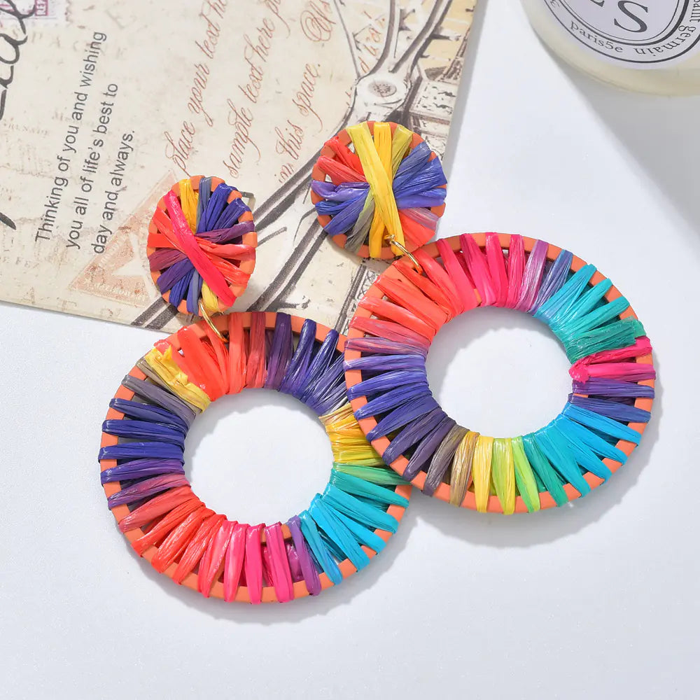 Campfire Party Heart-Shaped Hollow Earrings