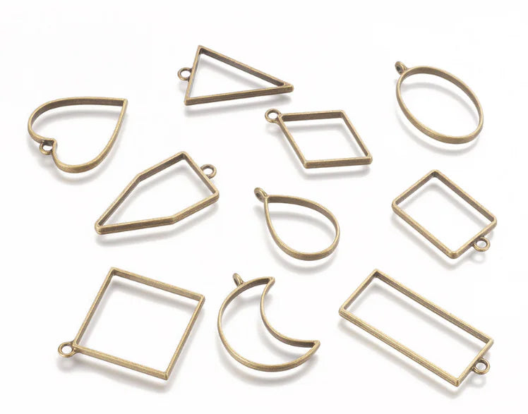 Geometric Hollow Alloy Pendant Jewelry Accessories
