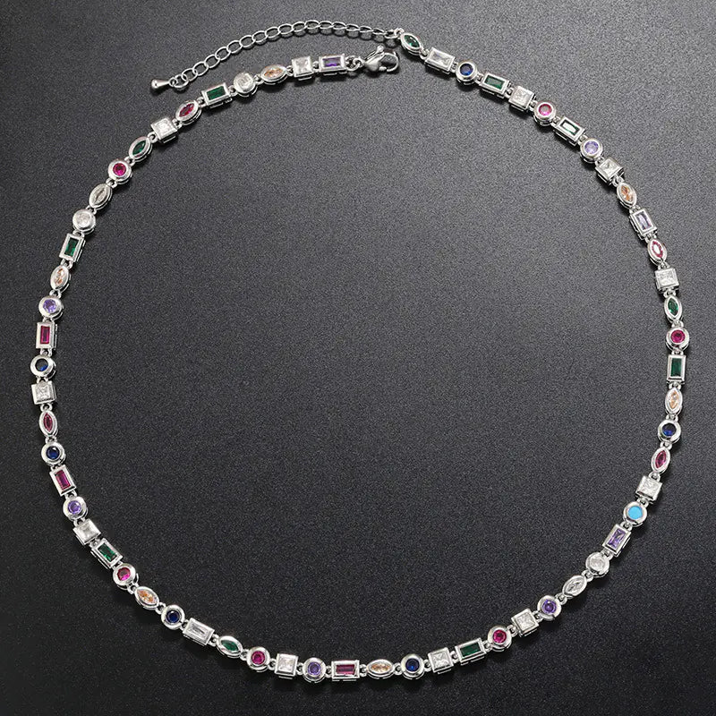 Colorful Crystal Bracelet Necklace for Women