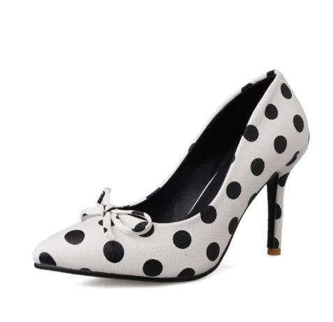 Bow Detail Open-Toe High Heels (Various Styles)