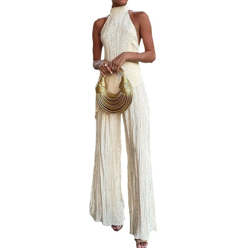 Women's Fashion Two-Piece Backless Set