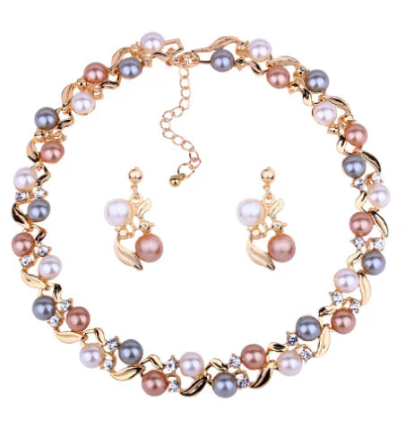All-Match Necklace and Earrings Jewelry Set for Women