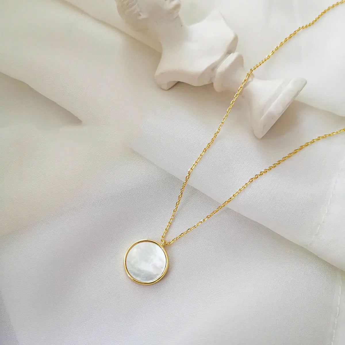 Fashionable Hollow Petal Earrings & Shell Sweater Necklace