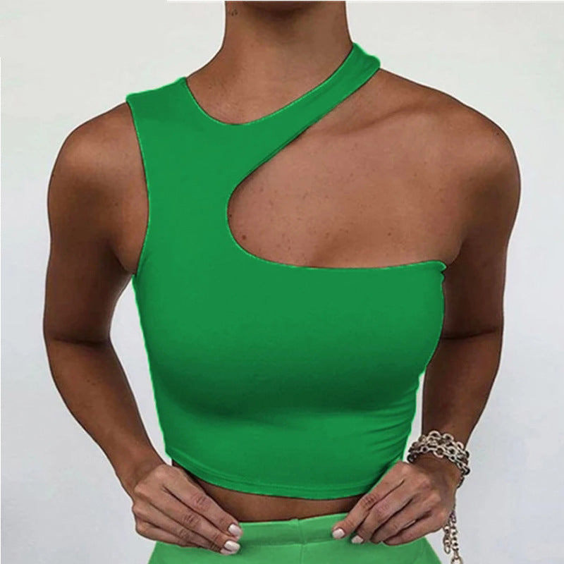 Summer Women's Sexy Asymmetrical Sports Tank Top