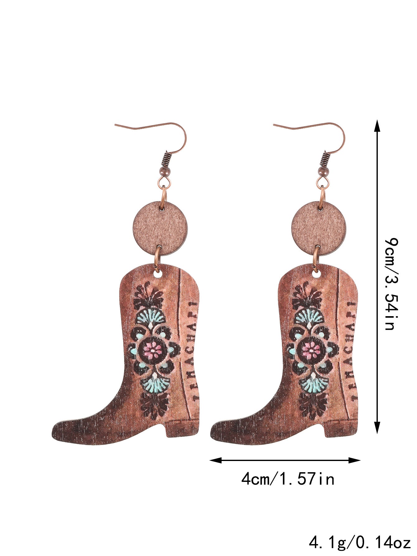 Western Floral Earrings - Vintage Style for Women