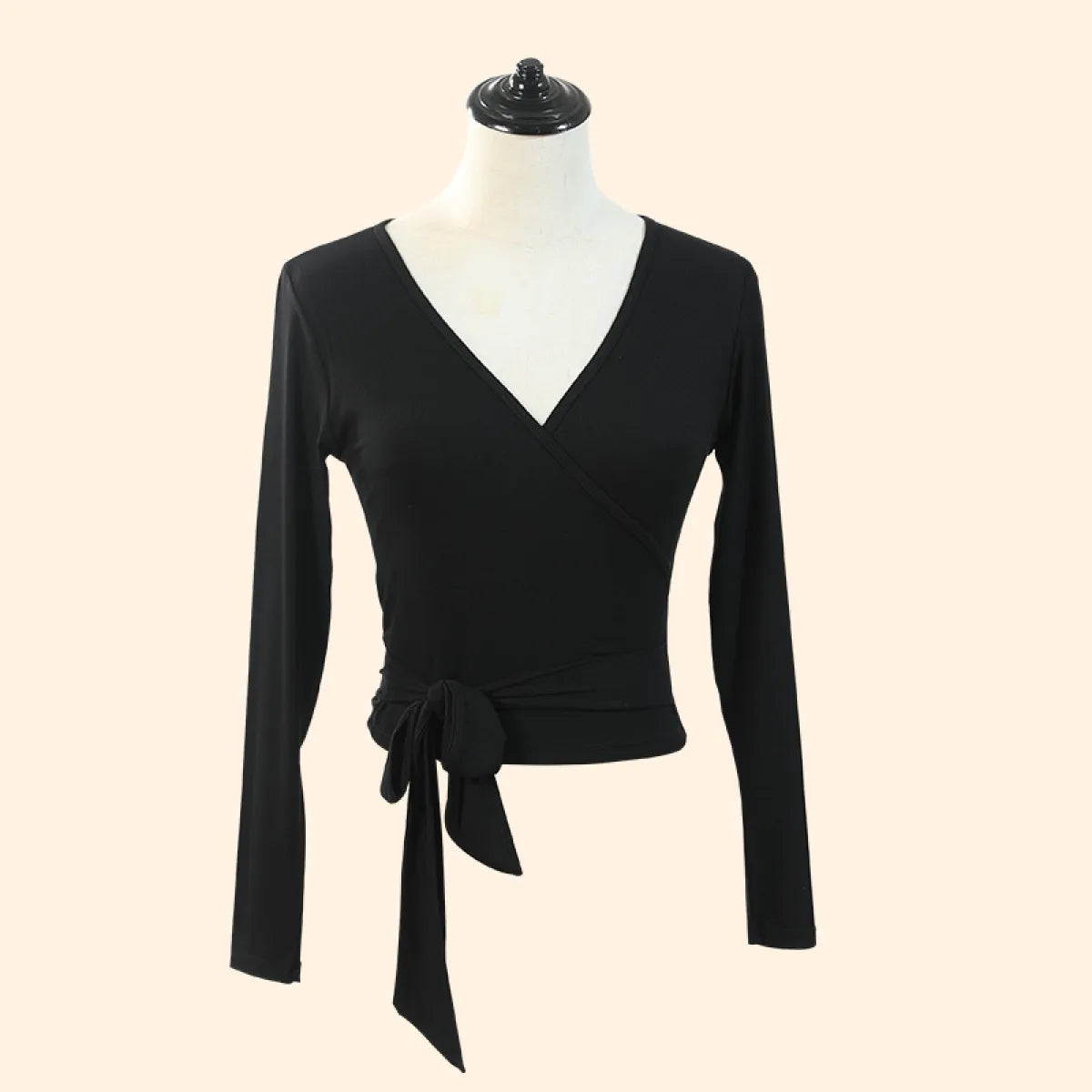 Stretchy Dance Wrap Blouse