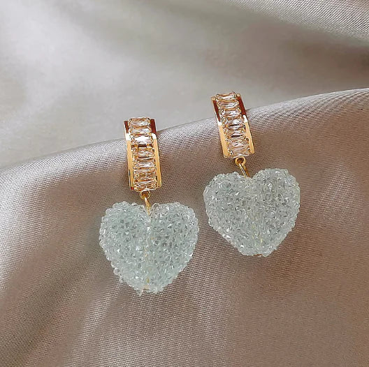 Colorful Soft Candy Love Earrings for Women's Party