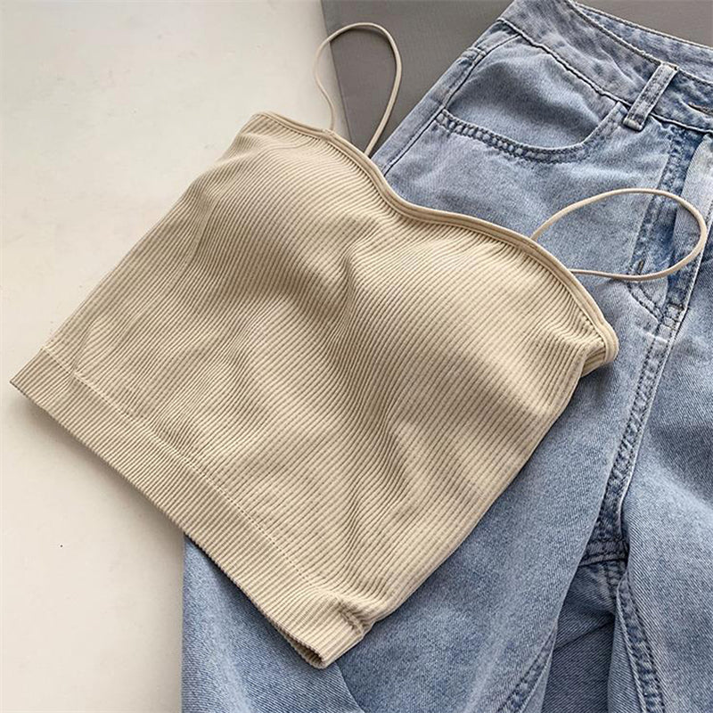 Women's Slim Knit Casual Solid Color Tank Top