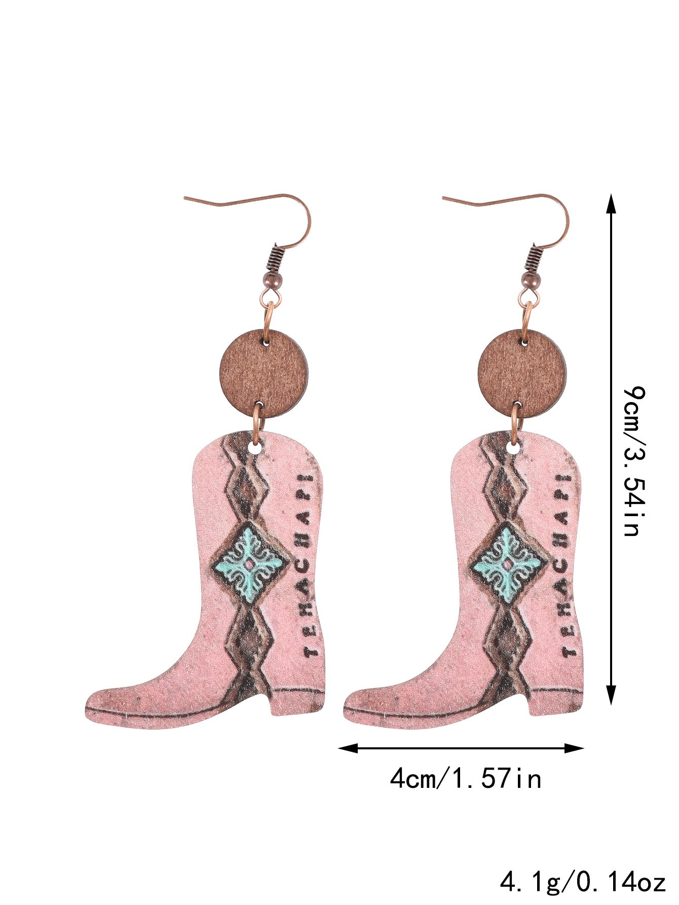 Western Floral Earrings - Vintage Style for Women