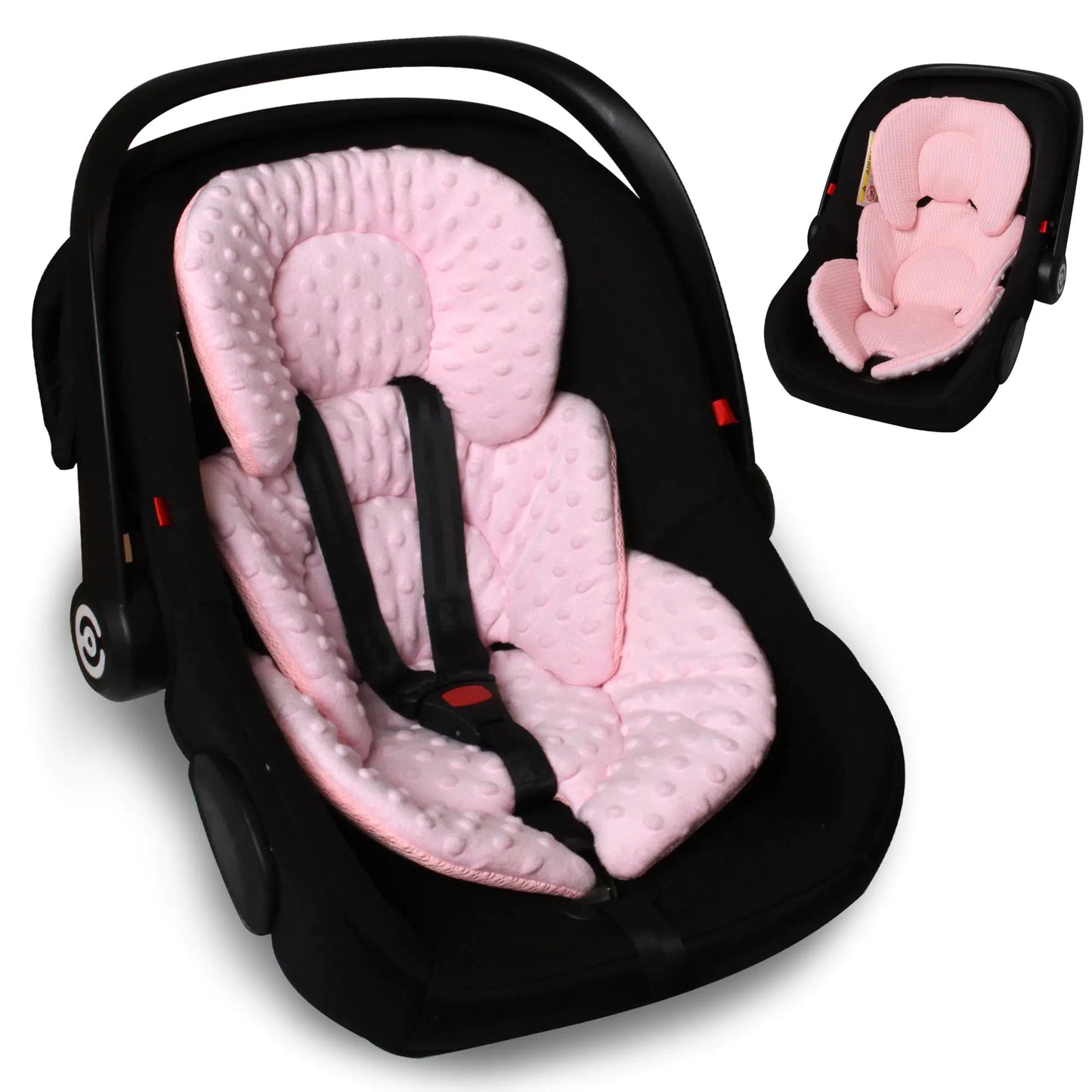 Infant 2-in-1 Reversible Baby Car Seat Cushion. Toddler Head & Body Support Pad for Car seats/Strollers/Swings/Bouncers