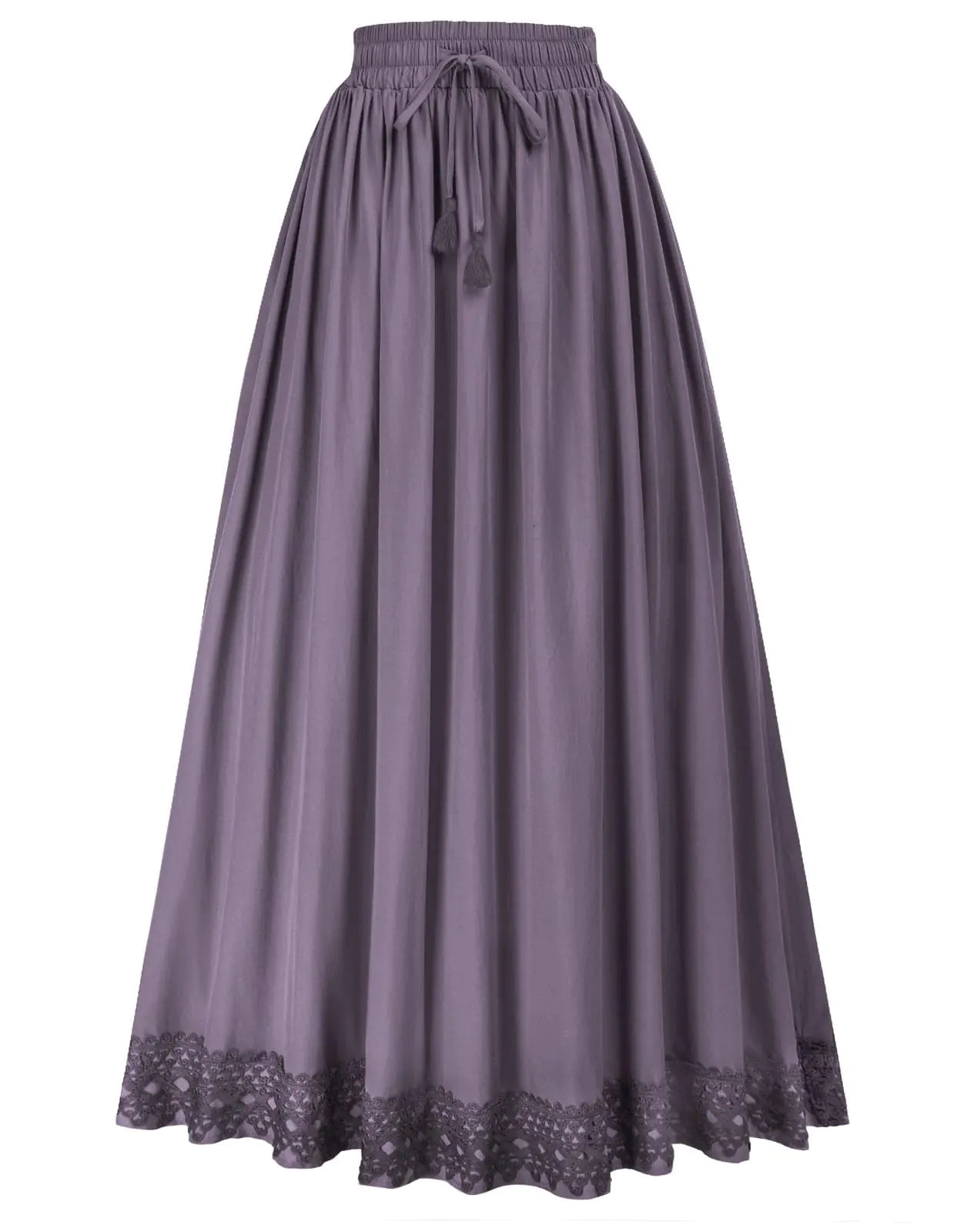 Women Renaissance Costume Long Skirts. Bohemian Flowy Maxi Skirt
