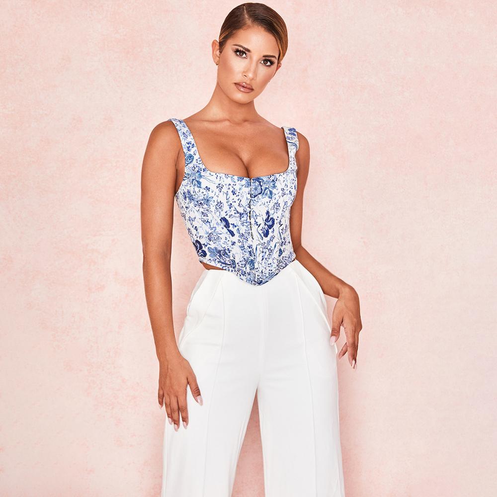 Women's Slim-Fit Ethnic Style Cropped Tank Top